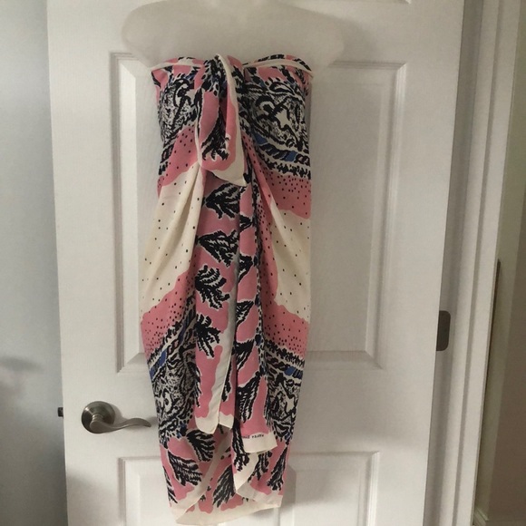 Wesley Simpson Art Work Vintage Large Scarf Conversation Piece - Picture 3 of 15